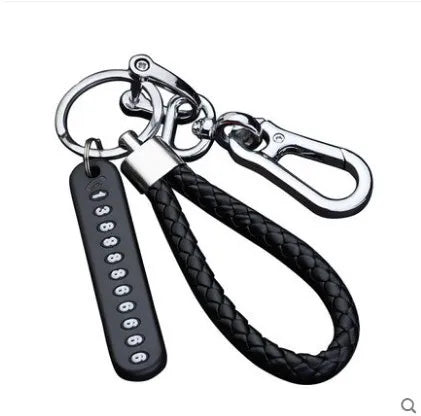 Metal Car Keychain With Number Plate Insert