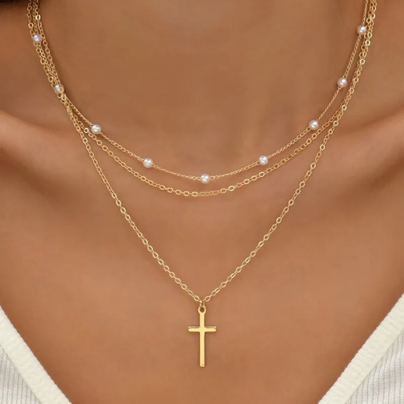 Boho Layered Pendant Necklace For Women
