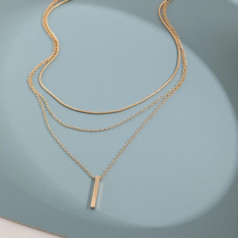 Boho Layered Pendant Necklace For Women