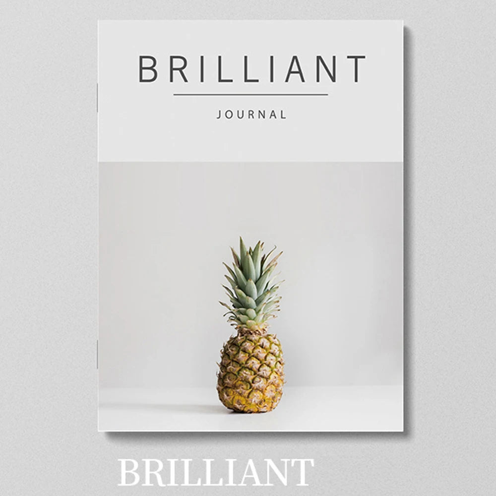 BRILLIANT Color Minimalist English Magazine Decor Prop For Photography
